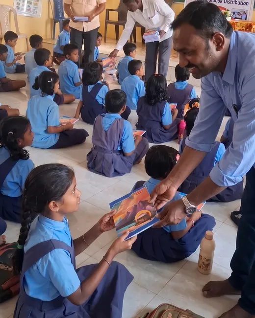 Student support activity by Mahaa Foundation Mahalingpur